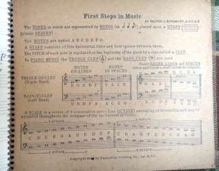 vintage SQUARE DANCE MUSIC BOOK handwritten piano sheet  