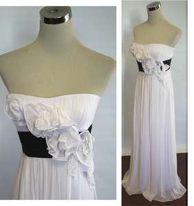 NWT BCBG MAX AZRIA $498 White Silk Formal Prom Gown 2  