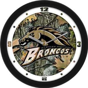  Western Michigan Broncos Camo 12 Wall Clock Sports 
