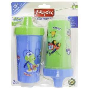  Playtex Baby Sipster Spill Proof 9 OZ Cup 2 PK Boy Colors 