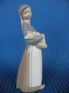 LlADRO The Girl w/ The Pig Figurine  63/4   H L@@K 