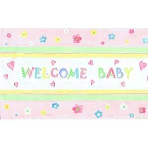  The Kids Room Welcome Baby Rectangle Wall Plaque Baby