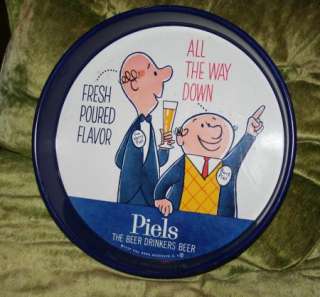 Vintage Authentic 1957 Piels Advertising Beer Tin Serving Tray   Date 