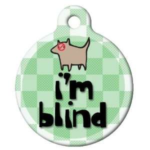  Dog Tag Art Custom Pet ID Tag for Dogs   Im Blind   Small 