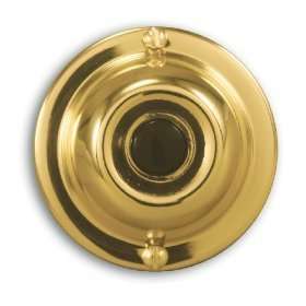 Polished Brass Decorator Doorbell Push Button VJRPA  
