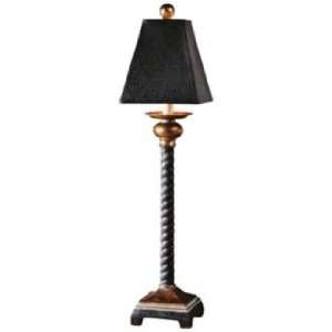   Bellcord Black and Bronze Buffet Table Lamp