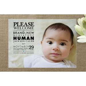  Mini Human Birth Announcements