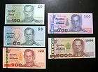 Thailand Banknote 20 50 100 500 ​1000 Baht Series15 Completed Set