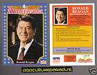RONALD REAGAN President 1992 STARLINE AMERICANA CARD