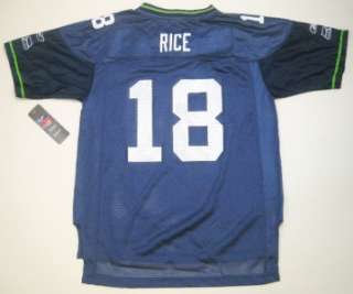 NFL Reebok Seattle Seahawks Sidney Rice Youth Team Color Jersey Blue 