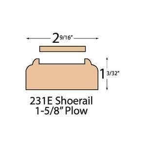  Hemlock 72 Long Shoe Rail (231 profile with 1 5/8 plow 