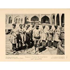  1926 Iranian Men Mourning Procession Imam Hussein Print 