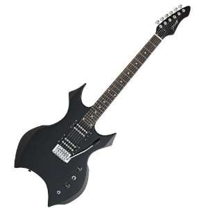   X400 BK X METAL SOLID BODY HEAVY S STYLE BLACK FINISH ELECTRIC GUITAR