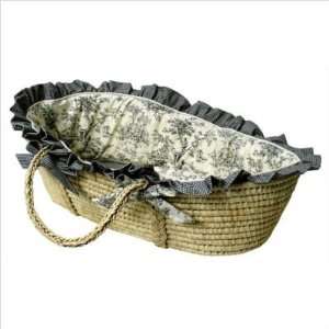  Personalized Moses Basket in Etoile Black Baby
