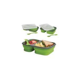  BPA free Collapsible SIlicone Lunch Box  Large