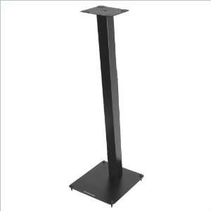   30 Inch Tall Black Metal Speaker Stands (Set of 2) Furniture & Decor