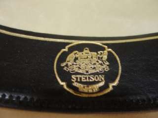 Vtg Mens Stetson Tan Off White Cowboy Hat 10X Lasso Brand JBS Silver 