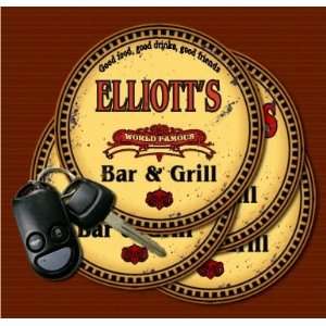  ELLIOTTS Family Name Bar & Grill Coasters Kitchen 