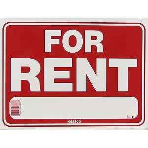 Sign For Rent 12 X 9 Inch