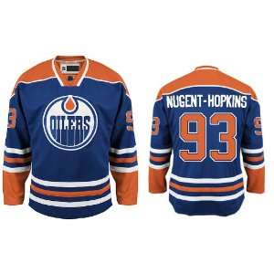 2012 New NHL Edmonton Oilers #93 Nugent hopkins Blue Ice 