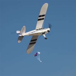 The Super Cub can drop a parachute using the optional drop module 