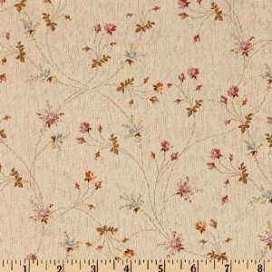   Tiny Floral Sprays Bleach Fabric By The Yard Arts, Crafts & Sewing