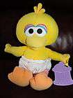 Sesame Street Baby Big Bird w/ Diaper and Bottle Plush Doll 10