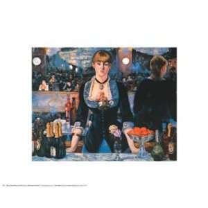  Bar at the Folies Bergere by Edouard Manet 14x11 Kitchen 