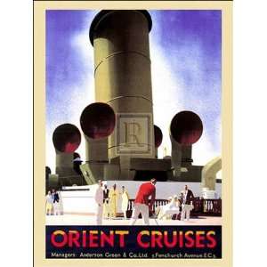  Orient Cruises Poster Print