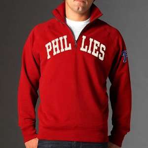  Philadelphia Phillies Blitz 1/4 Zip Pullover Sports 