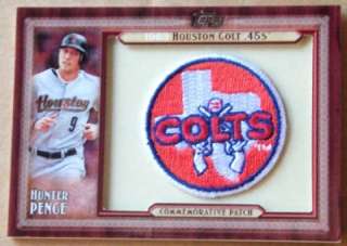 2011 Topps Hunter Pence Throwback Patch 1963 Houston Colt 45s.TLMP HP 