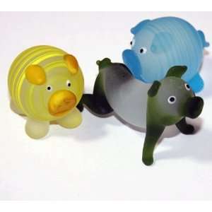  PIG   Hand Blown Glass Figurines   For Farm Animal Lover 