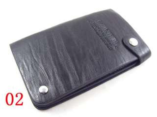   Soft PU Leather Black 30pcs Cards ID Document Credit Card Holder Case