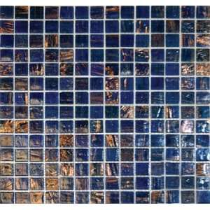   Blue Irridiscent Glass Mosaic 12 x 12 In. Kitchen Bathroom Backsplash