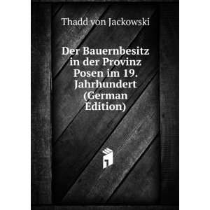   Posen im 19. Jahrhundert (German Edition) Thadd von Jackowski Books