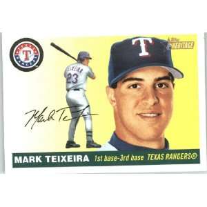  2004 Topps Heritage #145 Mark Teixeira   Texas Rangers 