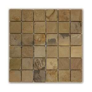  Autumn Slate Mosaic Sheet 2x2 Honed 12x12 (30 Sq.Ft 