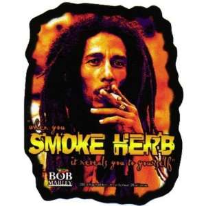  Bob Marley   Smoke Herb Decal   Sticker Automotive