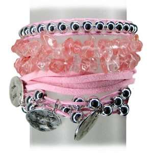  Pink Chic BoHo Multi Strand Bracelet Jewelry