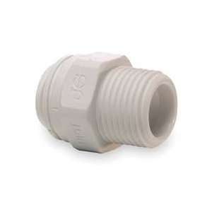 Male Connector,tube Od 1/4 In,poly,pk 10   JOHN GUEST  