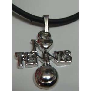 I Love Tennis Cord Necklace (Brand New) 