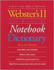 Websters II New Riverside Notebook Dictionary, (0395813077), Herit 