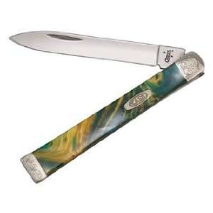   Pocket Knife DOCTORS KNIFE Cats Eye Corelon with Engraved Bolsters