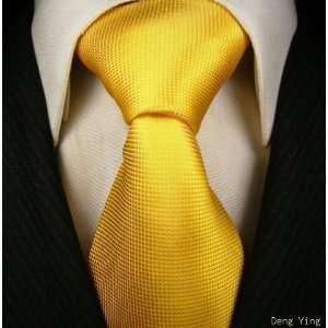  Mens Tie,Deng Ying Yellow Necktie,Mens Designer Tie 