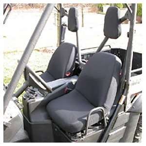   Black Neoprene Seat Cover with Headrest Cover for Yamaha Rhino   Pair