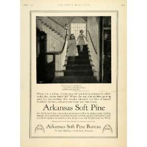  1920 Ad Arkansas Soft Pine Bureau Building Material 