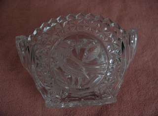 Up for sale is a beautiful vintage Hofbauer crystal oval shape bowl (4 