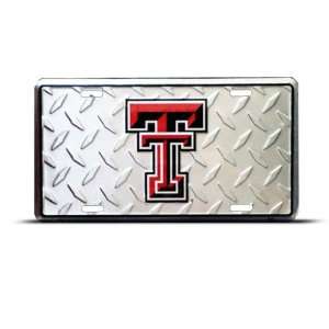  Texas Tech Diamondback Metal College License Plate Wall 