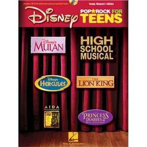  Disney Pop/Rock for Teens   Young Womens Edition   BK+CD 