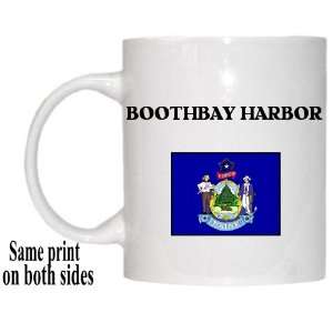  US State Flag   BOOTHBAY HARBOR, Maine (ME) Mug 